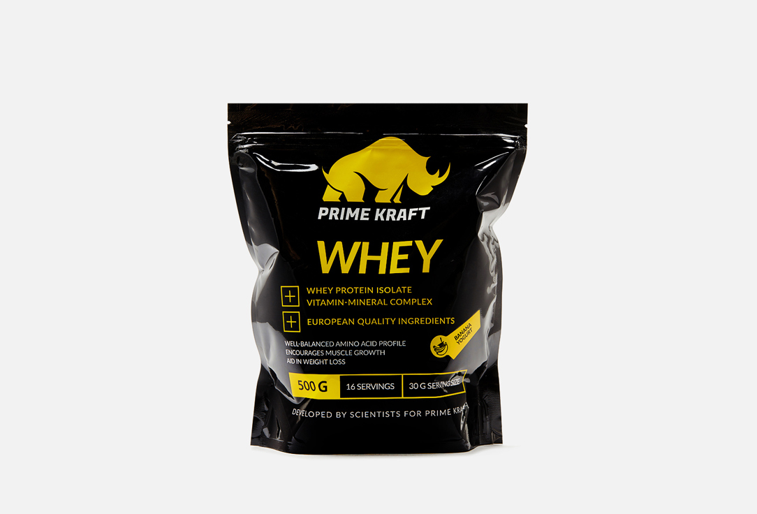 Изображение товара Протеиновый коктейль: банановый йогурт Prime Kraft Whey Protein