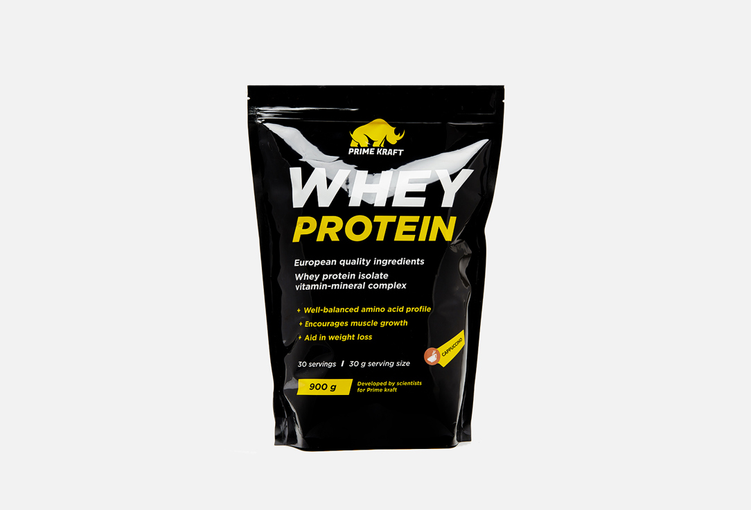 Протеиновый коктейль: капучино  Prime Kraft Whey Protein 