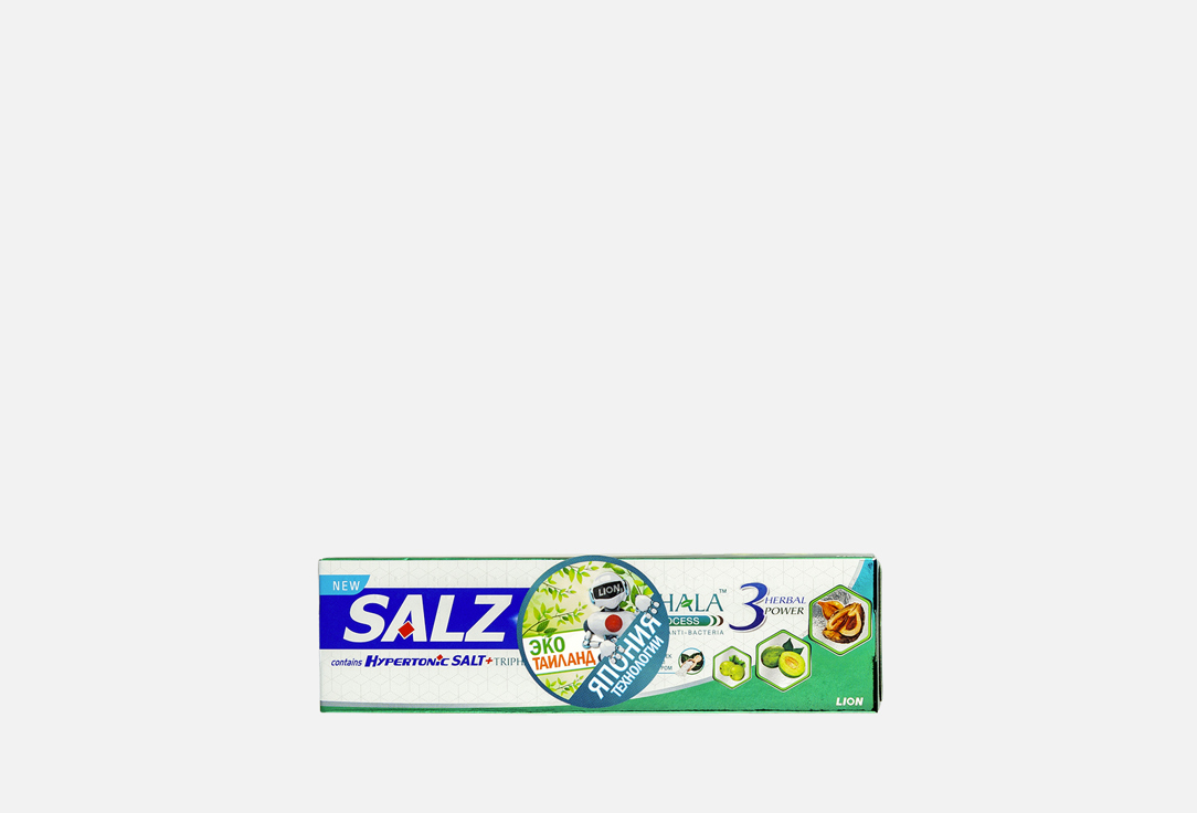 Паста зубная с гипертонической солью и трифалой Lion Salz Herbal 