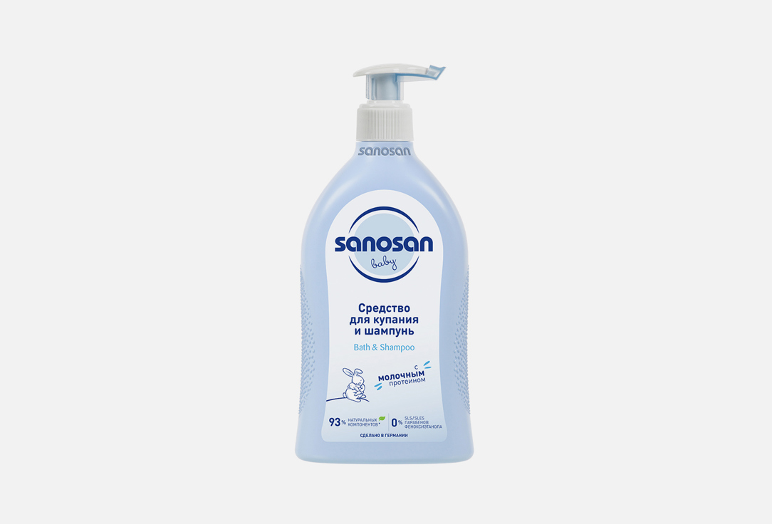 

Средство для купания и шампунь SANOSAN, Bath & Shampoo 500 мл