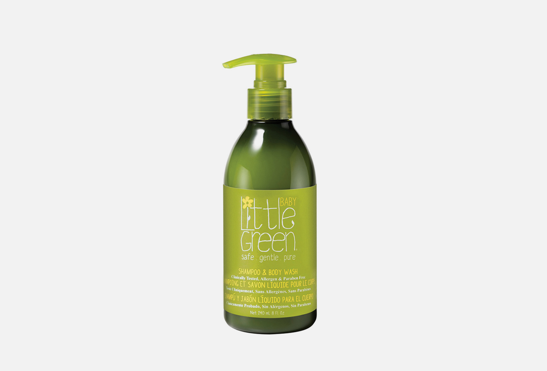 Шампунь и гель для тела от 0 месяцев LITTLE GREEN BABY Shampoo & Body Wash 240 мл