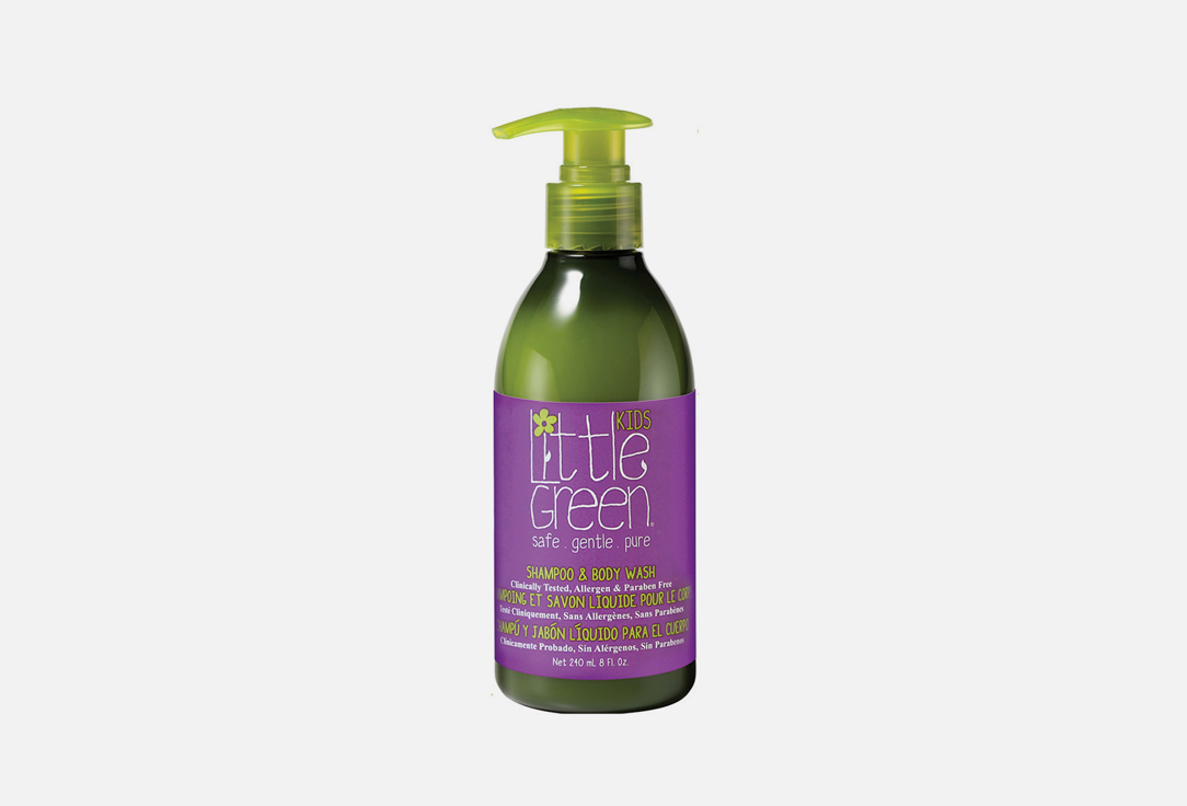 Шампунь и гель для тела от 12 месяцев LITTLE GREEN KIDS Shampoo & Body Wash 240 мл little green kids шампунь и гель для тела без слез shampoo