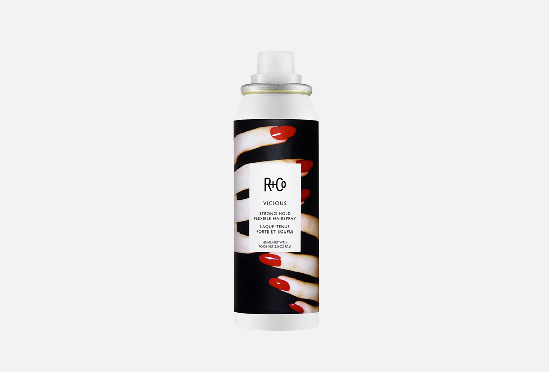 спрей для укладки подвижной фиксации (тревел) R+CO VICIOUS strong hold flexible hairspray (travel) 65 мл