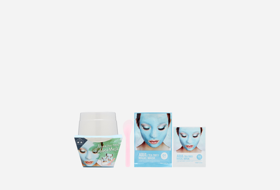Альгинатная маска с маслом чайного дерева (пудра+активатор) Lindsay Aqua (tea-tree) Magic Mask 