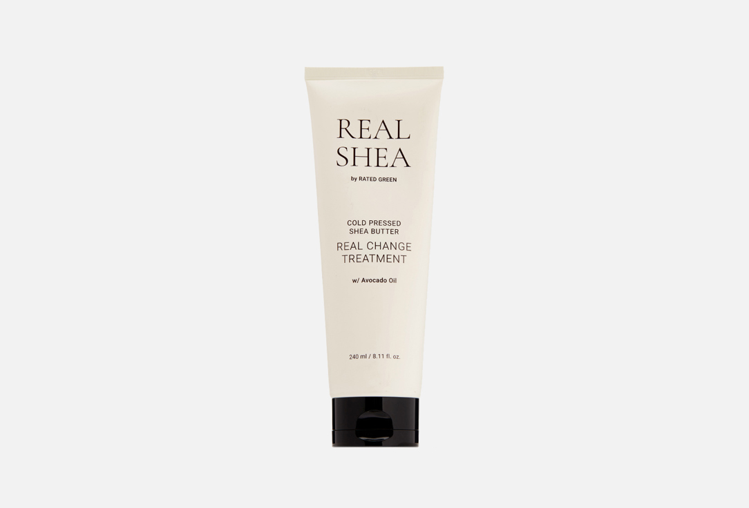 Питательная маска для волос с маслом ши RATED GREEN Cold Pressed Shea Butter Real Change Treatment 240 мл