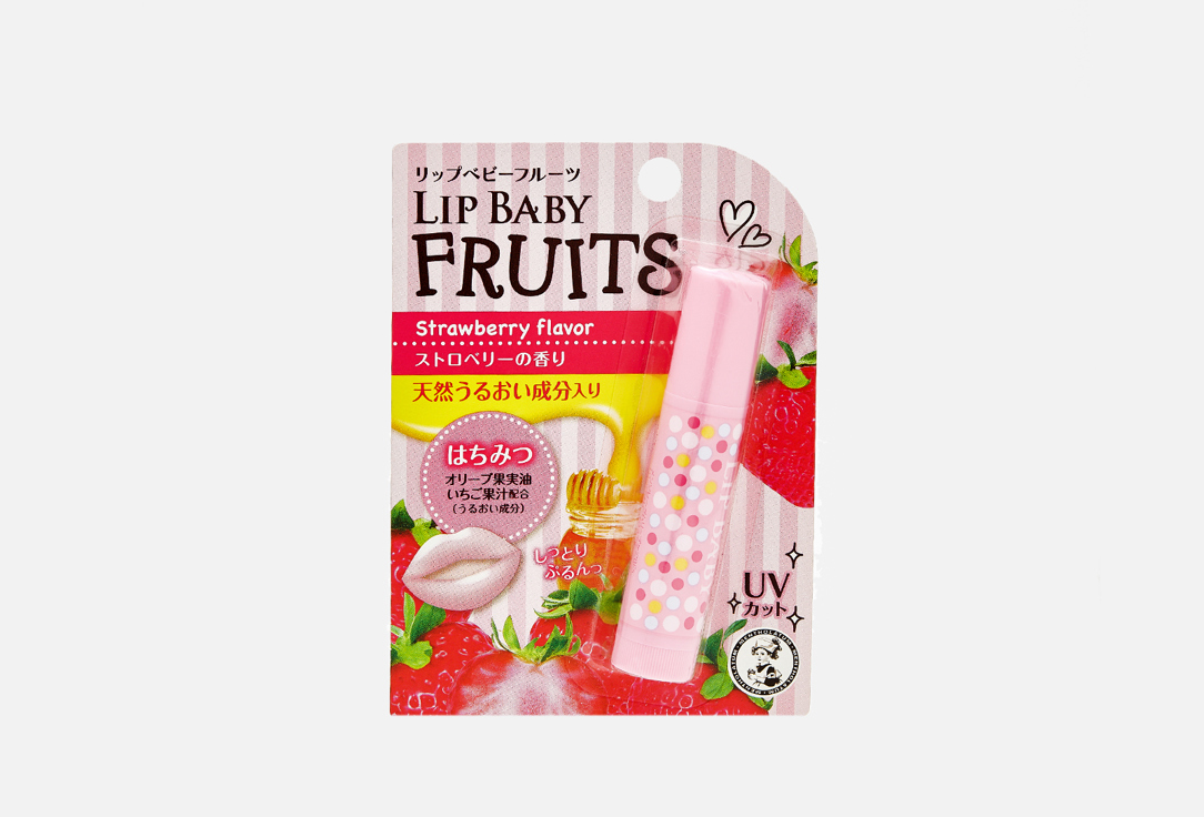 Бальзам для губ Увлажняющий Клубника MENTHOLATUM LIP BABY FRUITS (Strawberry) 