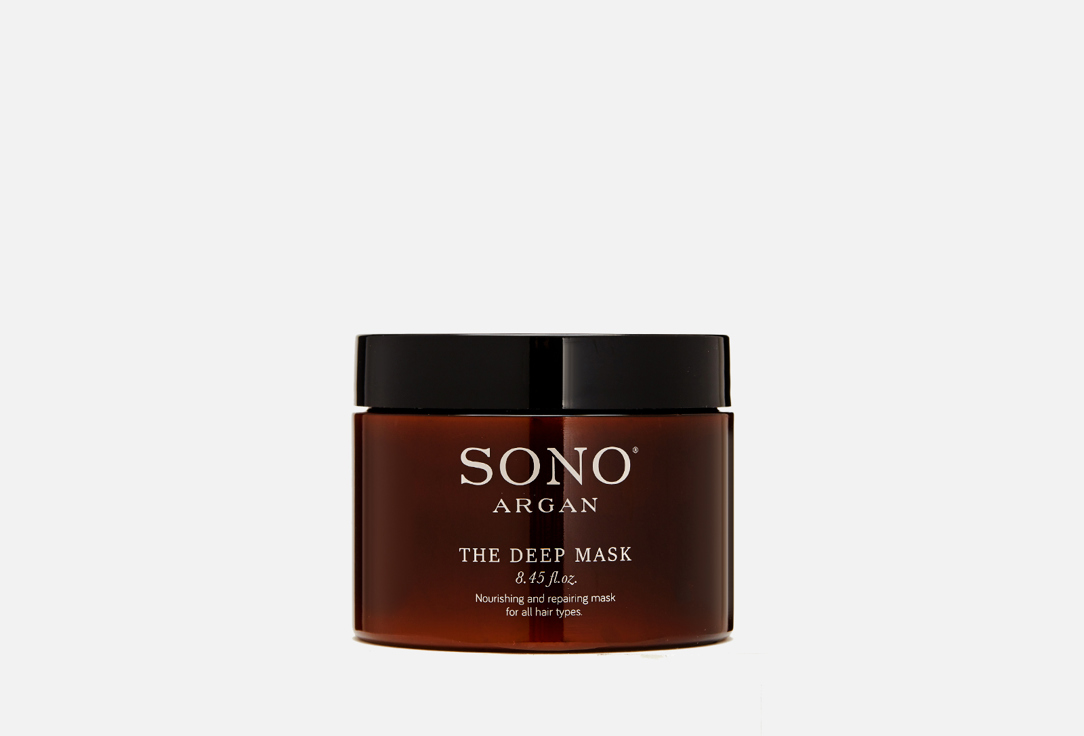 Маска для волос с аргановым маслом SONO ARGAN DEEP MASK 250 мл маска для вьющихся волос с аргановым маслом care rizos mask 250мл