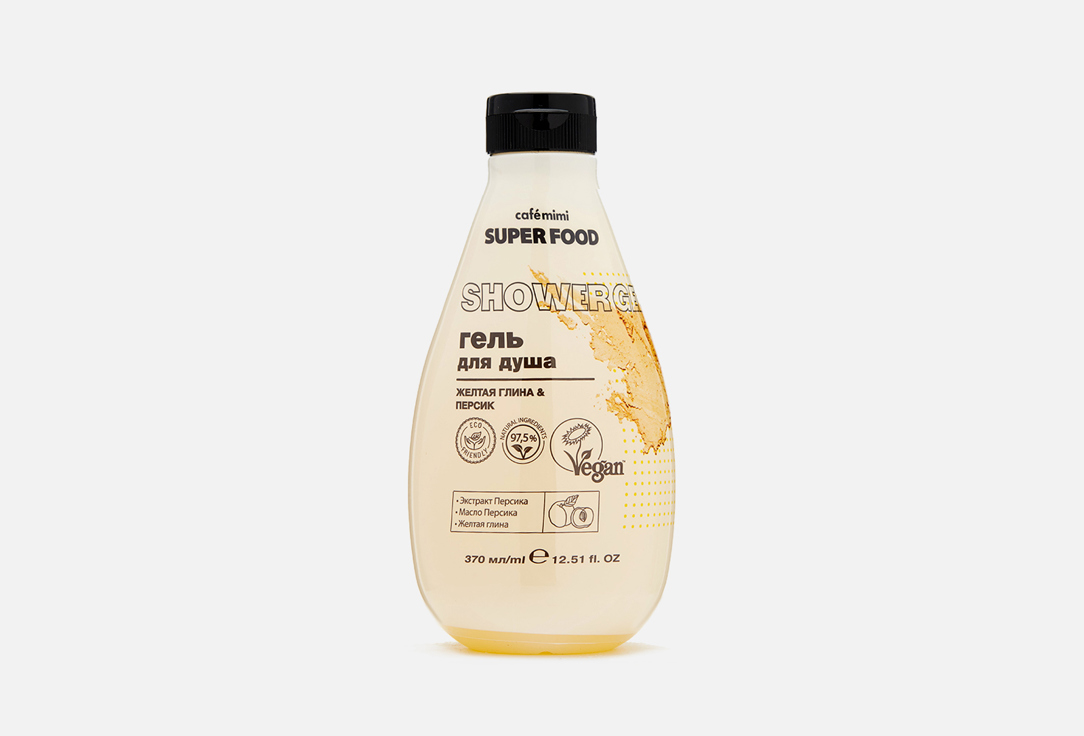 

Гель для душа CAFÉ MIMI, Yellow clay & Peach 370 мл