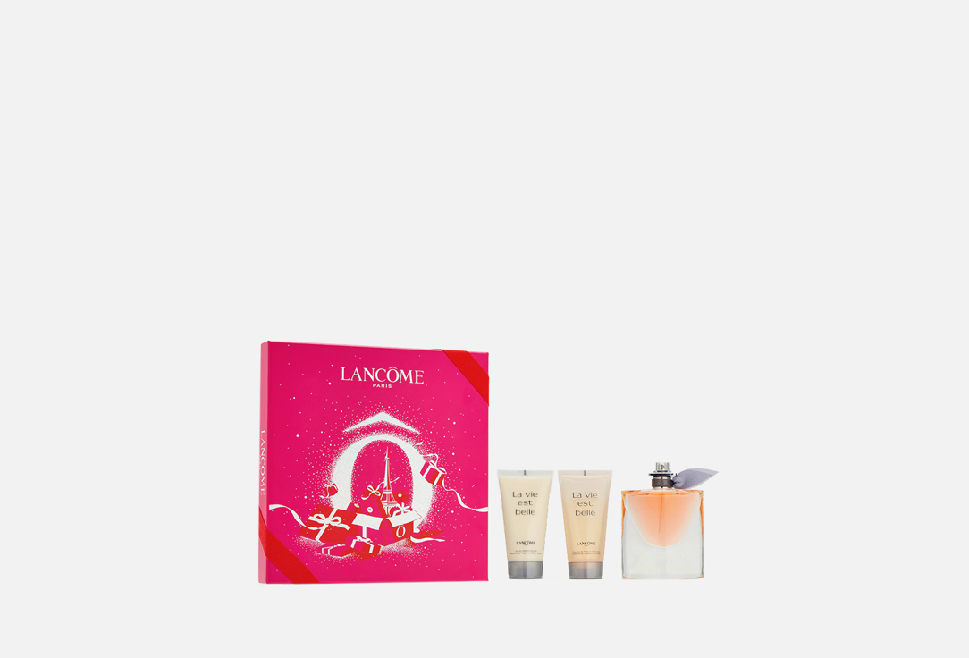 Подарочный набор: парфюмерная вода + молочко для тела + гель для душа Lancôme La Vie Est belle 