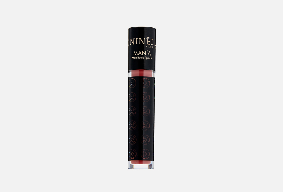 Жидкая матовая помада для губ NINELLE MANIA 606 / пыльный розовый