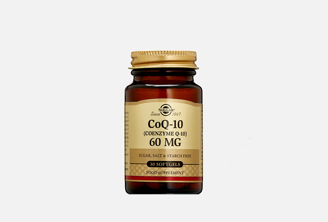 solgar неронутриентс 30 капсул solgar комплексы Коэнзим Q10 SOLGAR CoQ-10 60 мг в капсулах 30 шт