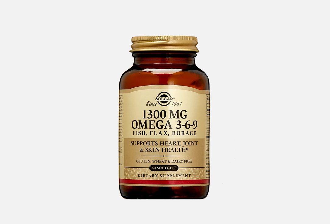 Омега 3-6-9 SOLGAR EFA 1300 mg Omega 3-6-9 60 шт