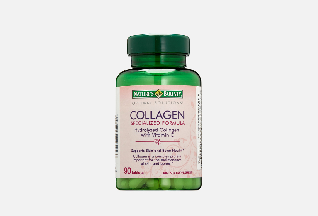 цена Коллаген с витамином С NATURE’S BOUNTY 1000 мг в таблетках 90 шт