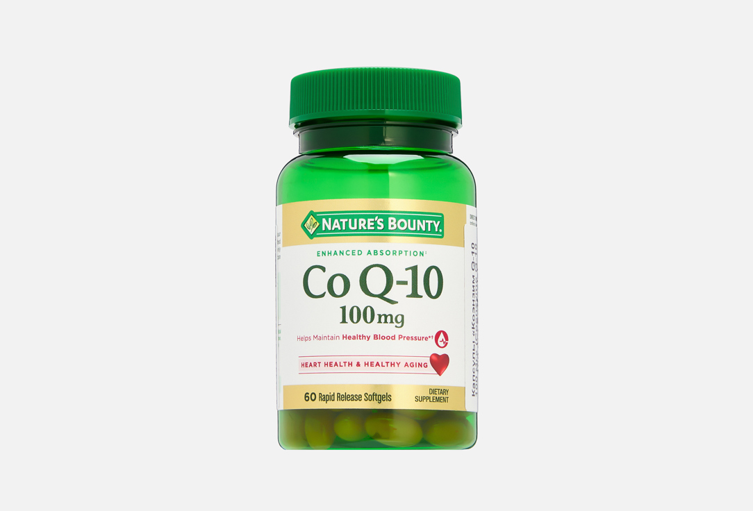 

Коэнзим Q10 NATURE’S BOUNTY, 100 мг в капсулах 60 шт