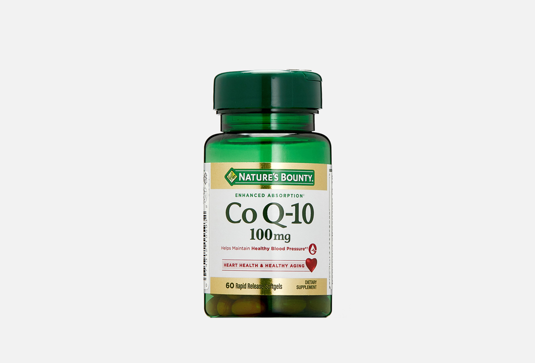 Коэнзим Q10 NATURE’S BOUNTY 100 мг в капсулах 60 шт умифеновир капс 100мг 30