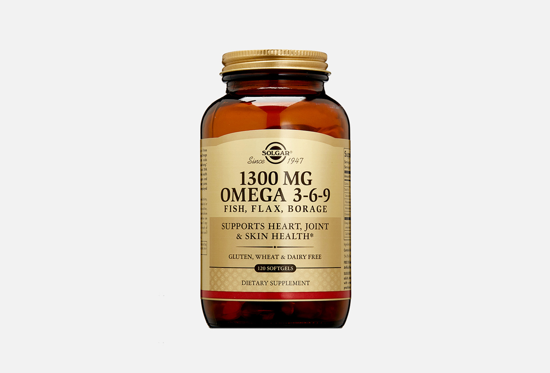 Омега 3-6-9 SOLGAR EFA 1300 mg Omega 3-6-9 120 шт omega 3 6 9 solgar 1300 мг 120 капсул