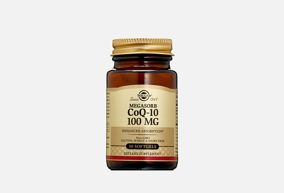 Коэнзим Q-10 SOLGAR MEGASORB CoQ-10 100 mg 30 шт сандиммун неорал капс 100мг 50