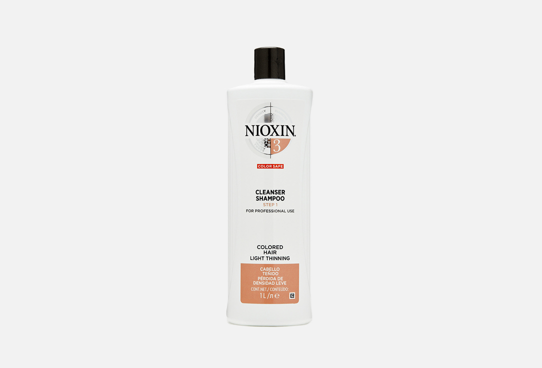 Очищающий шампунь для волос  Nioxin Cleanser Shampoo Step 1 System 3 