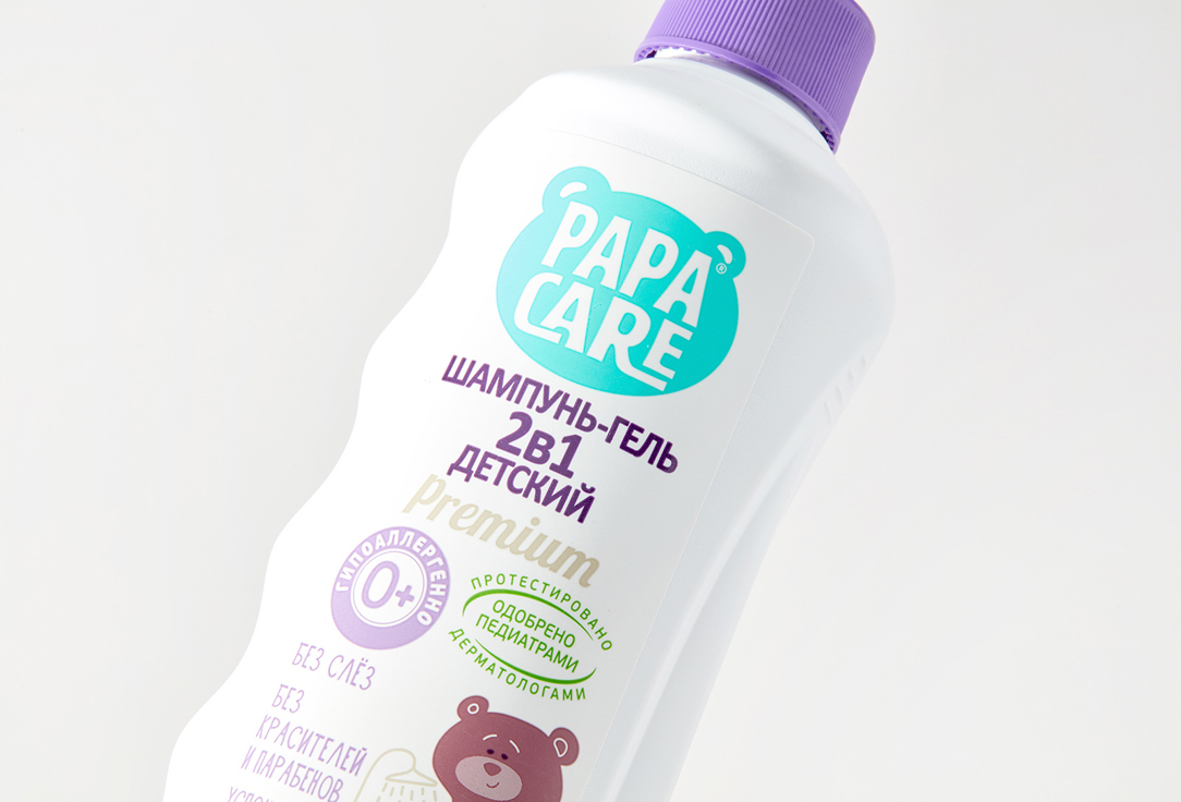 Шампунь 2в1 Papa Care Baby shampoo+gel  
