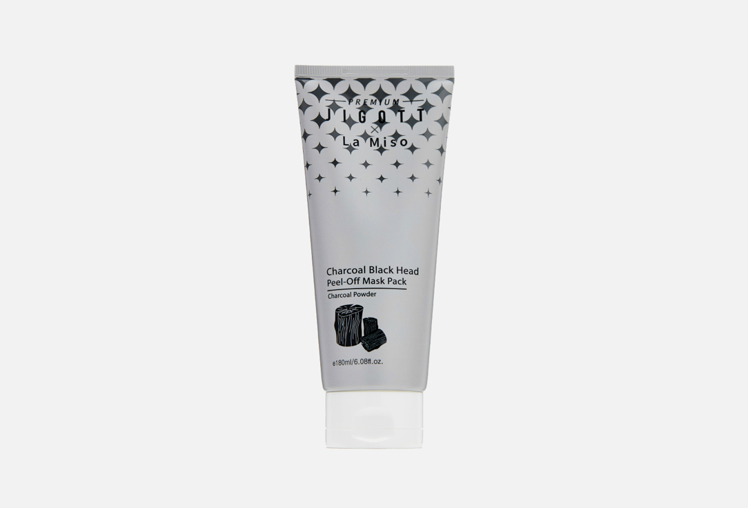 Маска-пленка от черных точек PREMIUM JIGOTT & LA MISO Mask-film from black dots with charcoal 180 мл la miso маска modeling probiotics 1 кг