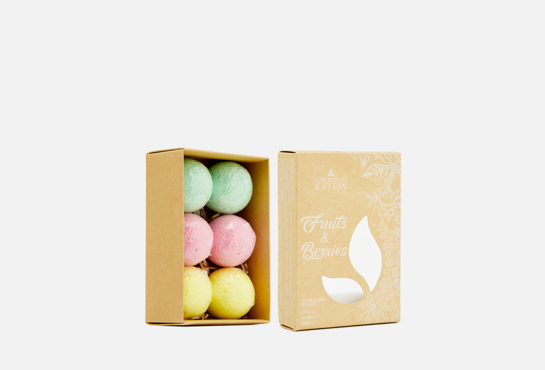 

Набор бурлящих шаров для ванны ЛАБОРАТОРИЯ КАТРИН, Fruits & Berries 6 шт