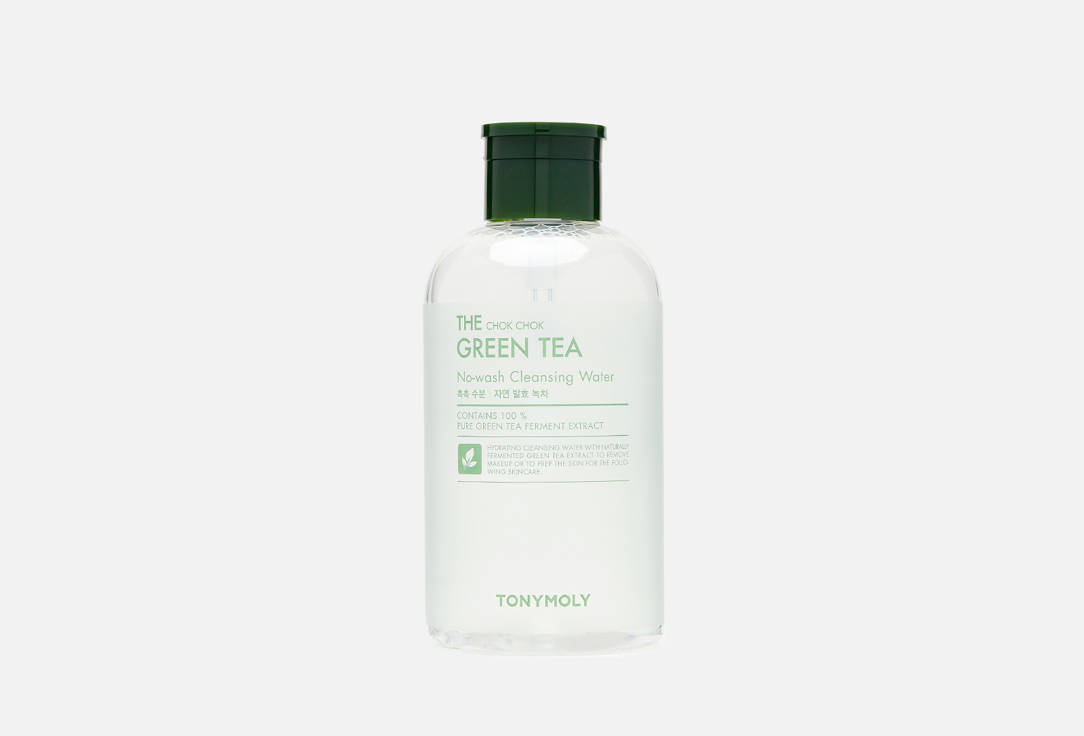 цена Мицеллярная вода для снятия макияжа с экстрактом зеленого чая TONY MOLY THE CHOK CHOK GREEN TEA No-wash Cleansing Water 800 мл