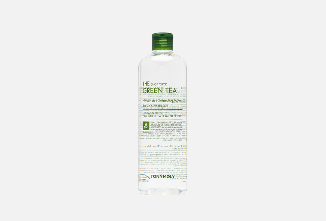 Мицеллярная вода для снятия макияжа с экстрактом зеленого чая Tony Moly THE CHOK CHOK GREEN TEA No-wash Cleansing Water  
