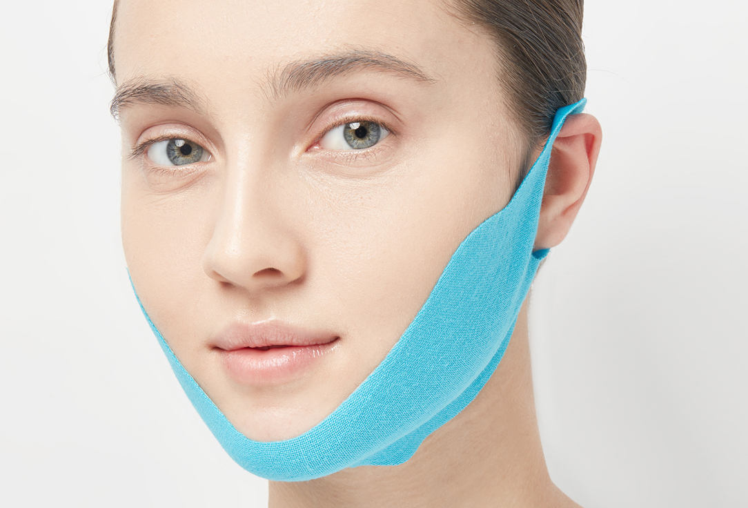 Маска-бандаж для коррекции овала лица с охлаждающим эффектом L.SANIC V-line Cooling Lifting Face Mask 