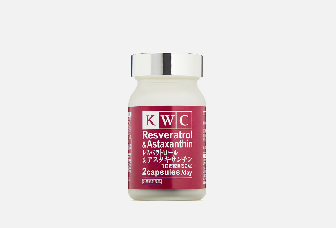 Ресвератрол и Астаксантин KWC Resveratrol & Astaxanthin 60 шт