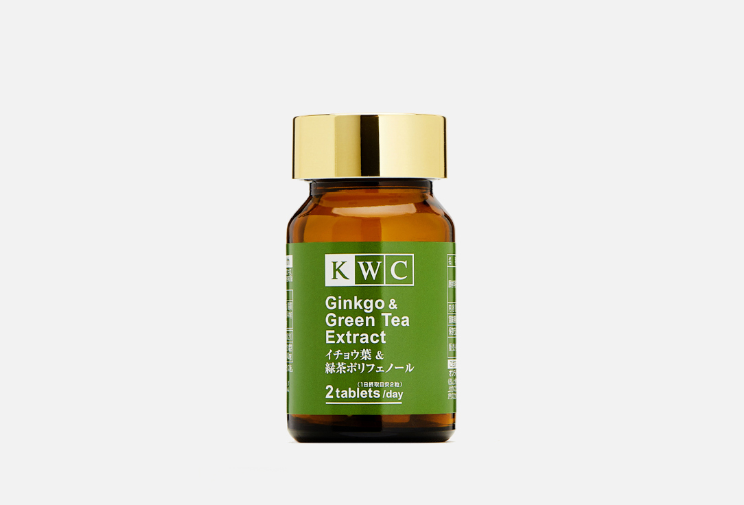 Изображение товара БАД для улучшения памяти и внимания KWC Ginkgo & green tea extract гинко билоба, зеленый чай