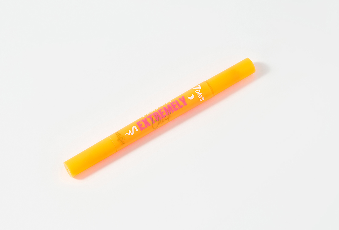 Подводка-штамп для лица и тела 7DAYS EXTREMELY CHICK Liner & stamp for face and body makeup UVglow Neon  703, Orange moon