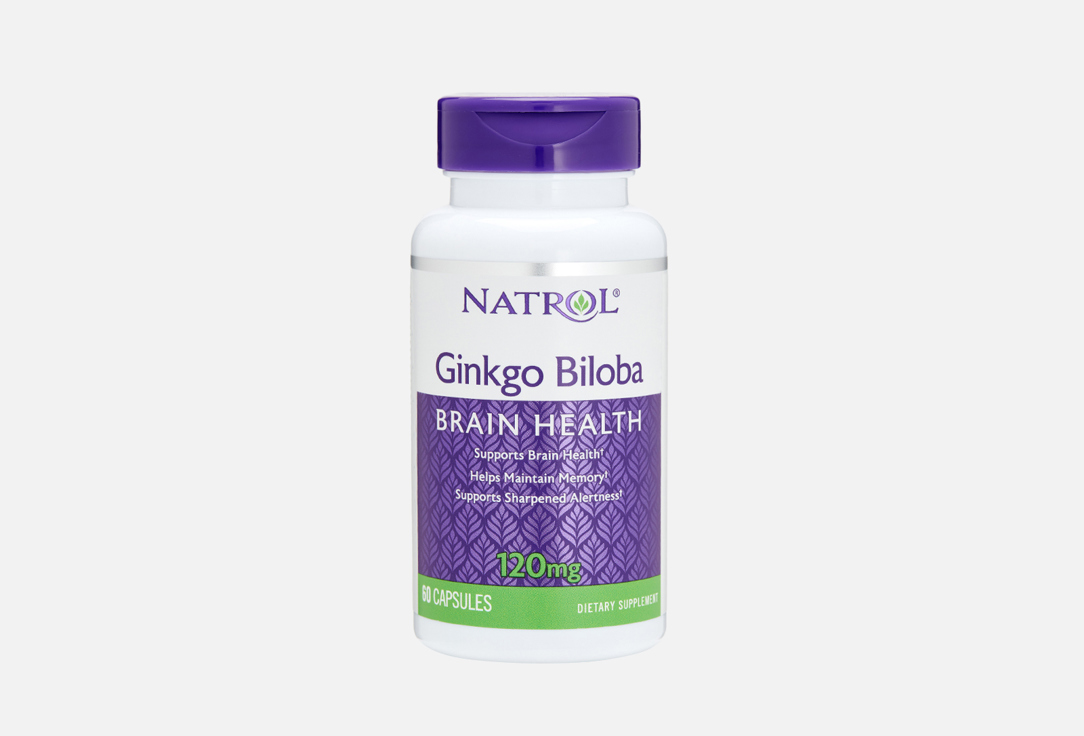 БАД для памяти, внимания и работы мозга NATROL Ginkgo biloba 120 мг в капсулах 60 шт sesderma seskavel plus бад к пище 60 капсул