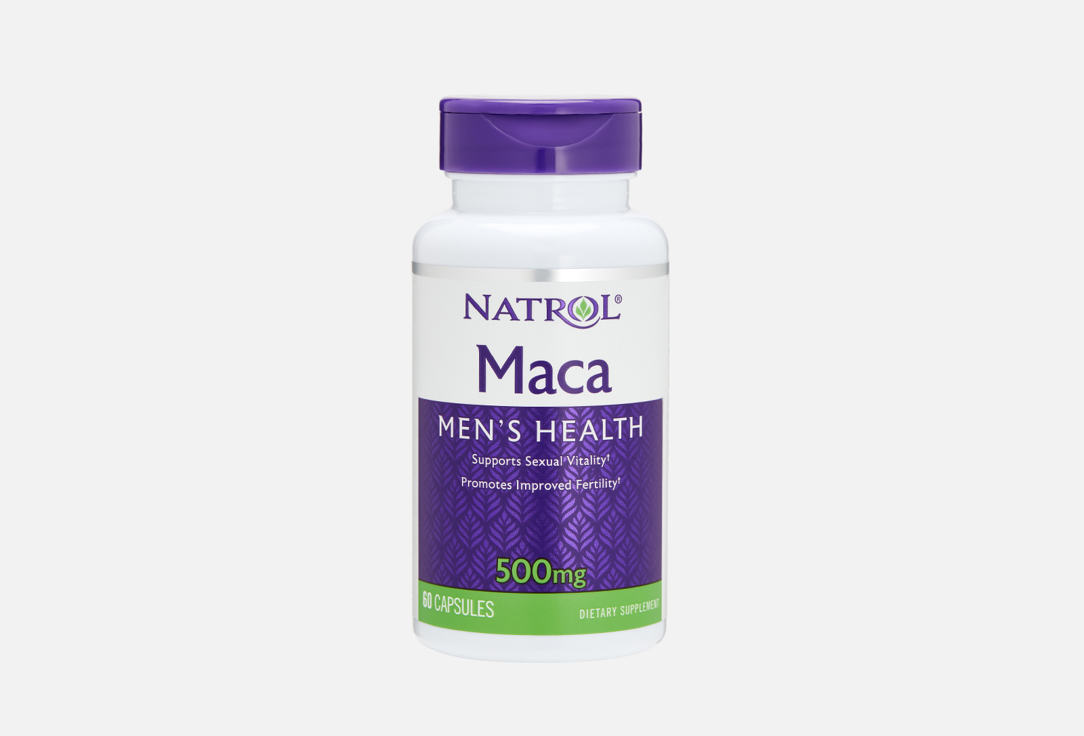 БАД для мужского здоровья NATROL Maca extract 500mg в таблетках 60 шт natrol экстракт маки 500 мг 60 капсул natrol растительные продукты