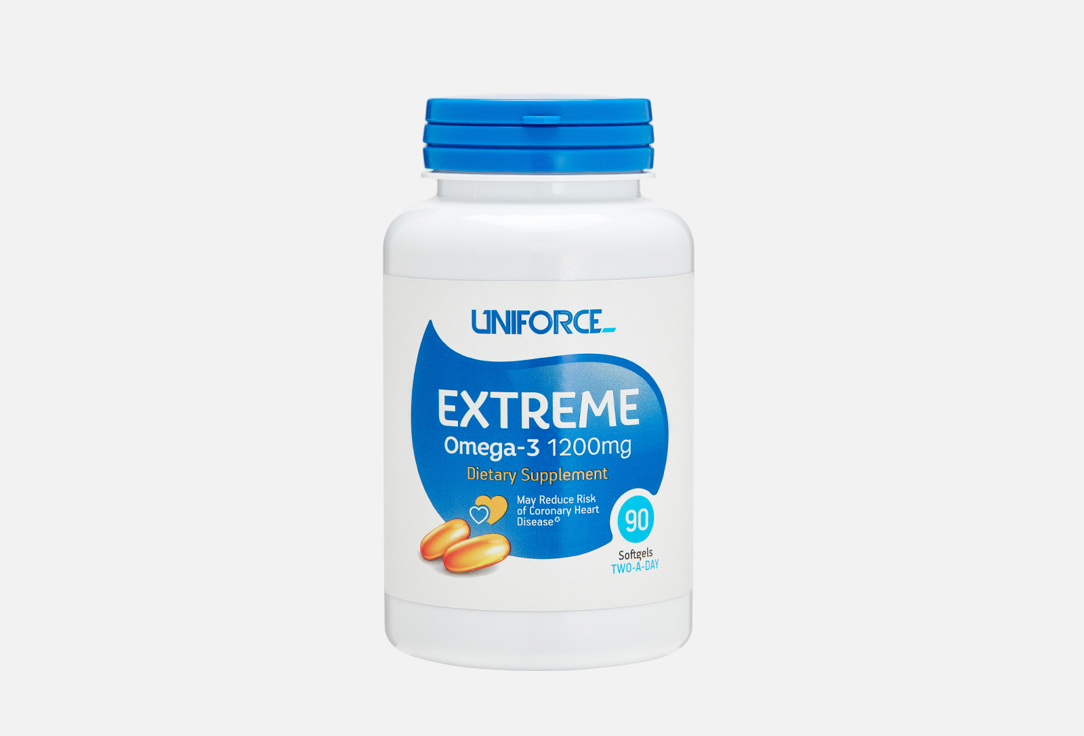Изображение товара омега-3 UNIFORCE Extreme Omega-3 1200 мг в капсулах