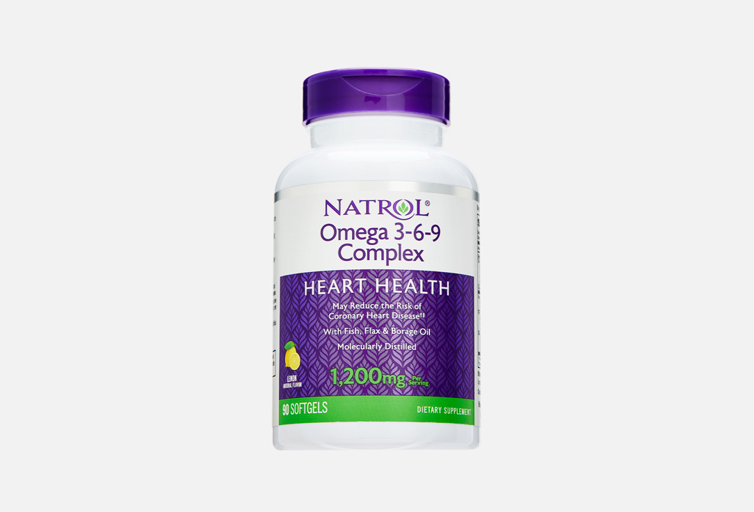 Омега 3-6-9 NATROL 1200 mg в капсулах 90 шт natrol рыбий жир омега 3 1000 мг 90 капсул natrol омега 3