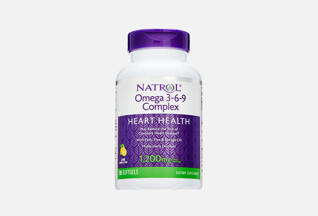 Омега 3-6-9 NATROL 1200 mg в капсулах 