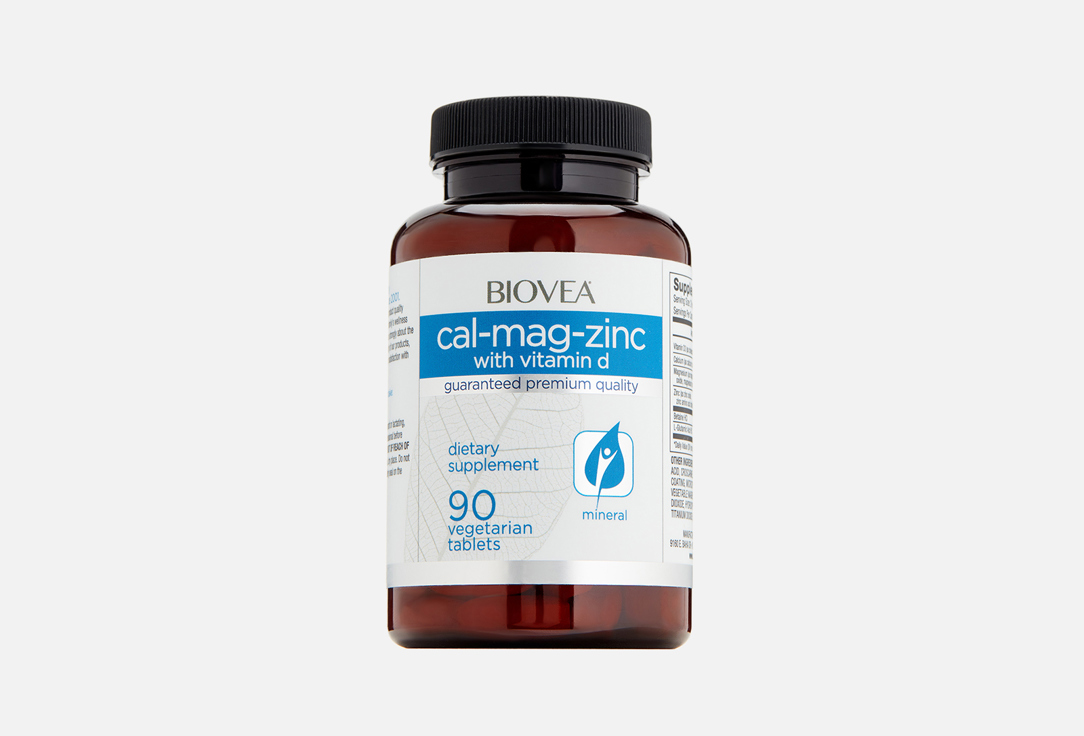 Биологически активная добавка к пище BIOVEA Cal-Mag-Zinc with Vitamin D  