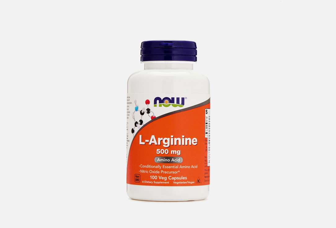 Изображение товара L-Аргинин NOW 500 мг в капсулах