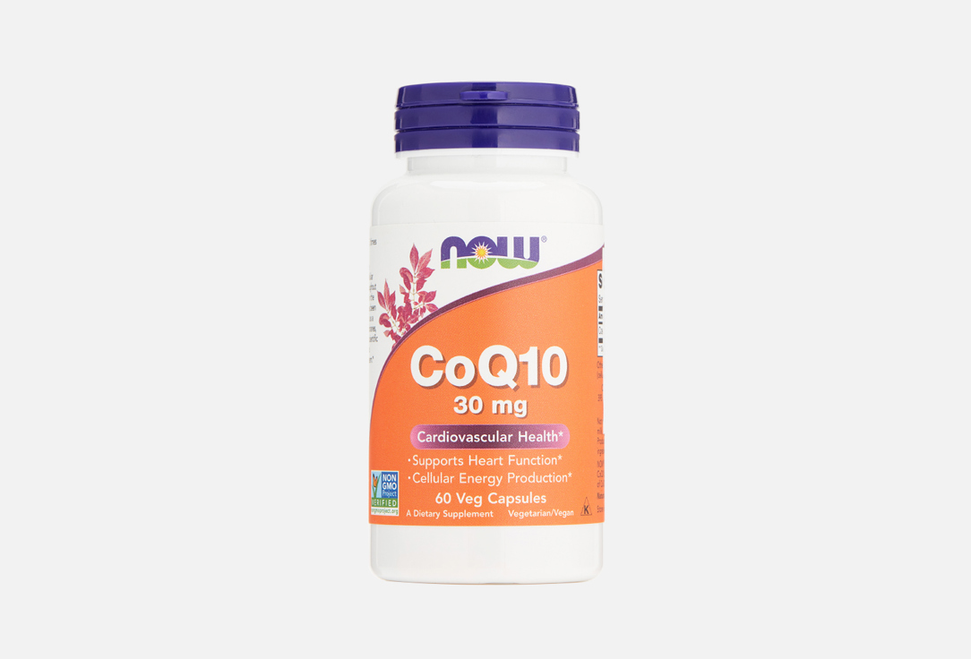 Коэнзим Q10 NOW 30 мг в капсулах 60 шт коэнзим q10 в капсулах now foods coq10 60 mg 60 шт