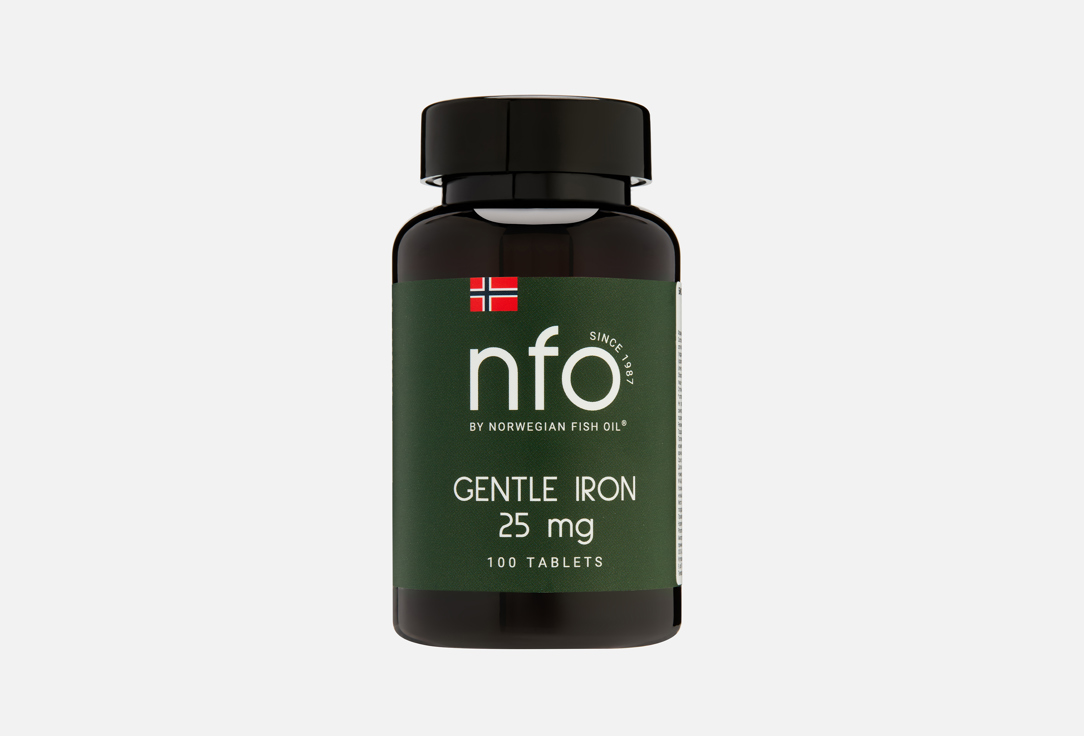 Изображение товара железо NFO gentle iron 25 мг в таблетках