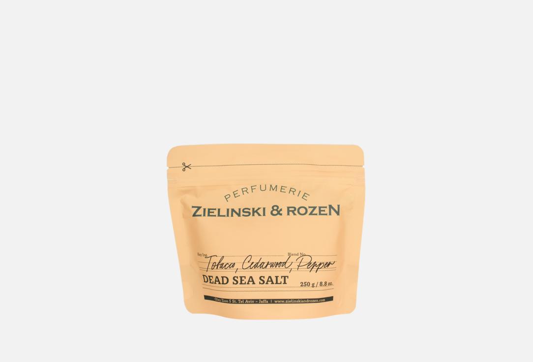 цена Соль Мертвого моря ZIELINSKI & ROZEN Tobacco, Cedarwood, Pepper 250 г