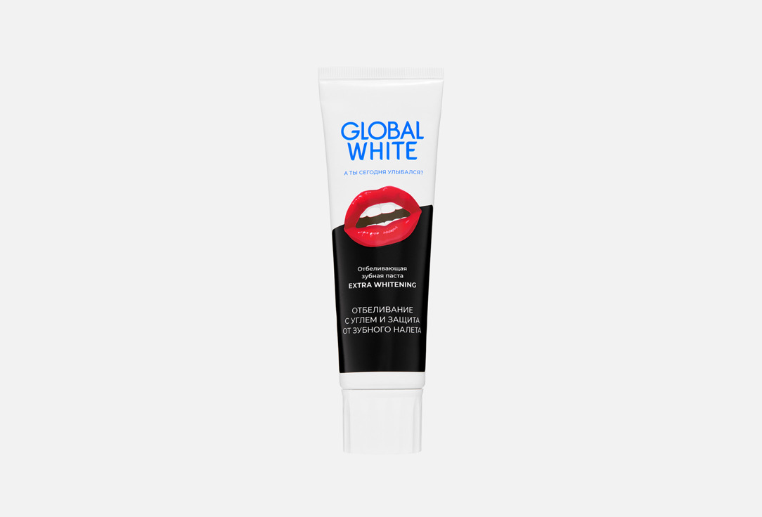

Отбеливающая зубная паста с древесным углем GLOBAL WHITE, Extra whitening 100 г