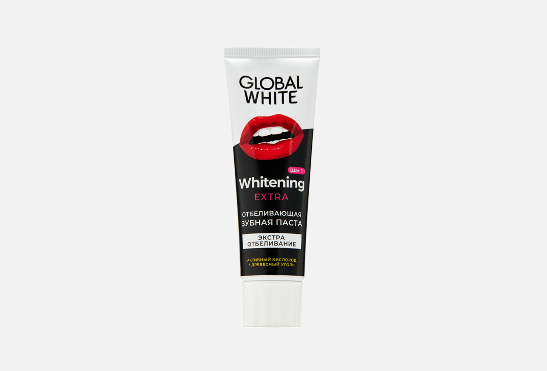 Отбеливающая Зубная паста GLOBAL WHITE EXTRA WHITENING 100 г global white teeth whitening set