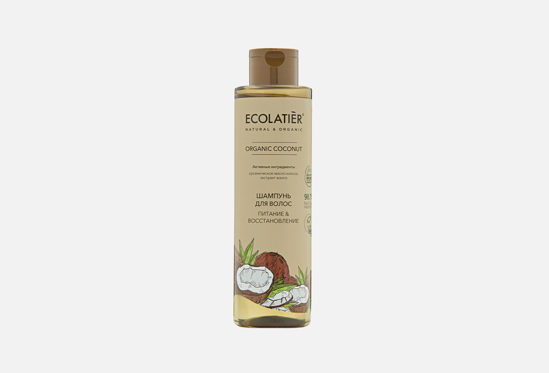 Изображение товара ECOLATIER Organic Coconut Шампунь для волос для всех типов 250 мл