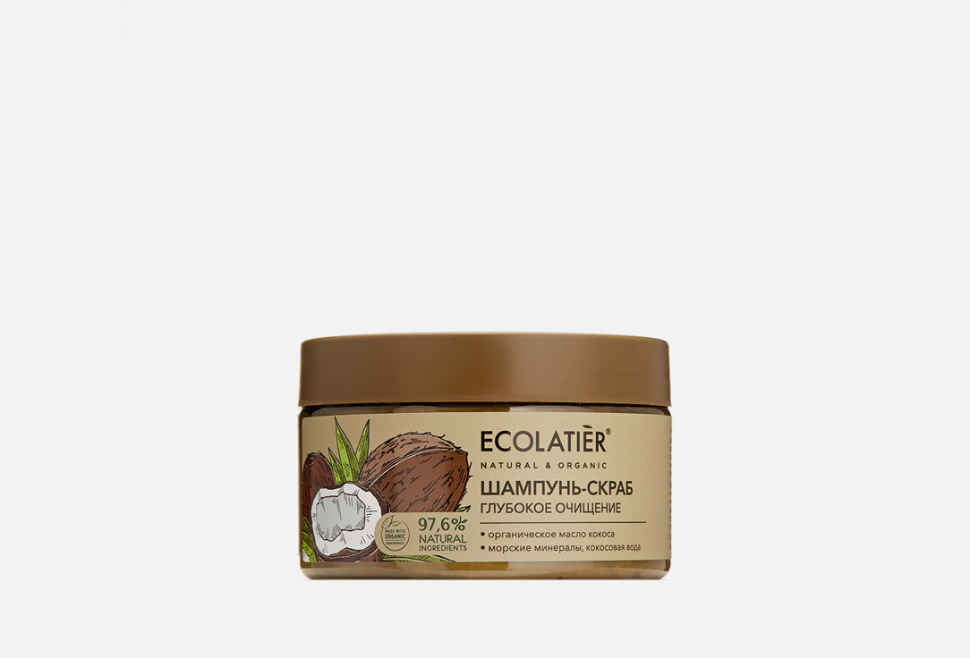 Изображение товара Шампунь-скраб для волос и кожи головы ECOLATIER ORGANIC COCONUT