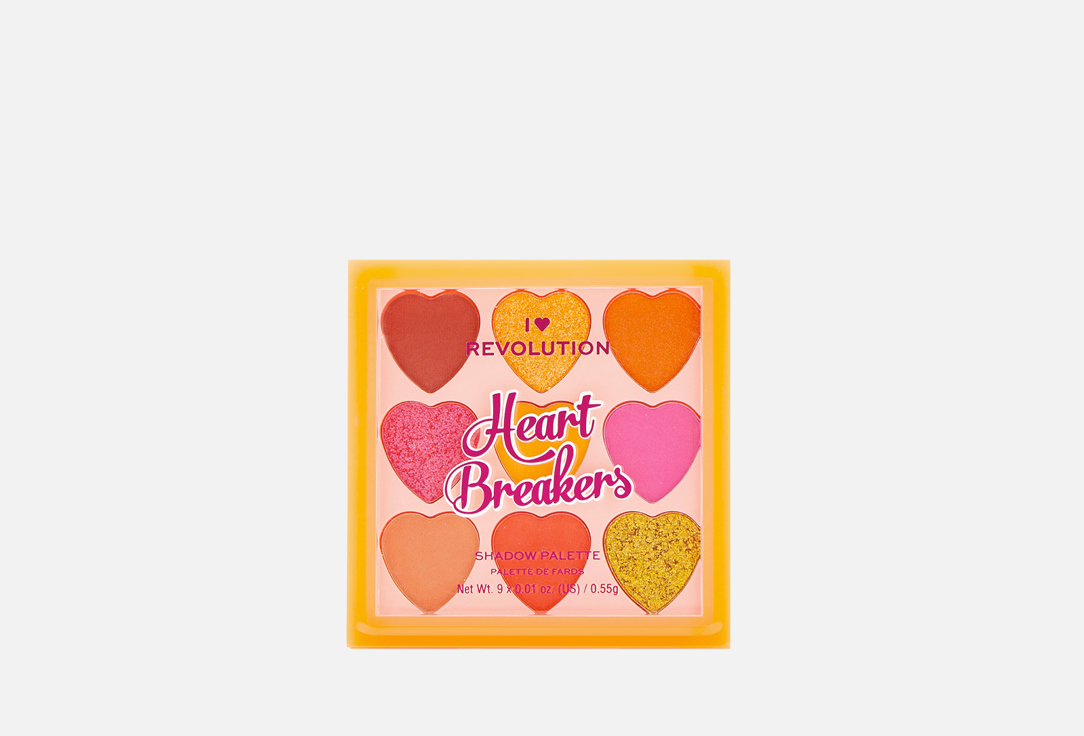 Палетка теней I HEART REVOLUTION HEART BREAKERS PALETTE Fiery 4.95 г pokemon code breakers