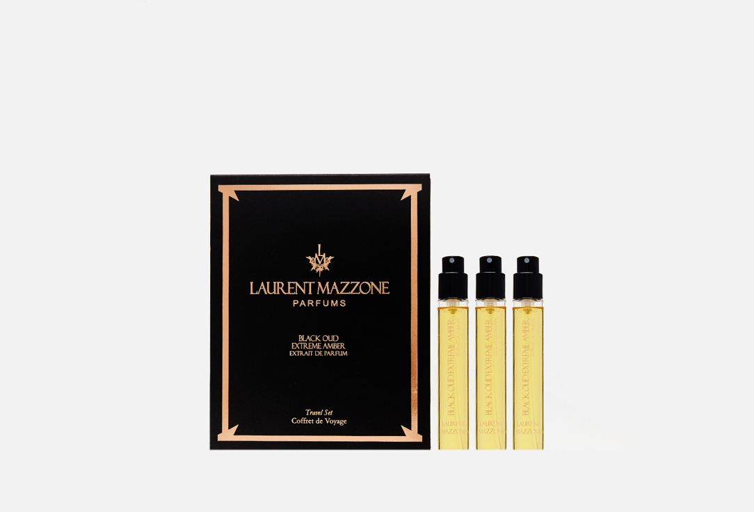 Набор миниатюр 3*15мл LAURENT MAZZONE Black Oud Extreme Amber 3 шт экстракт духов laurent mazzone kingkydise 100 мл