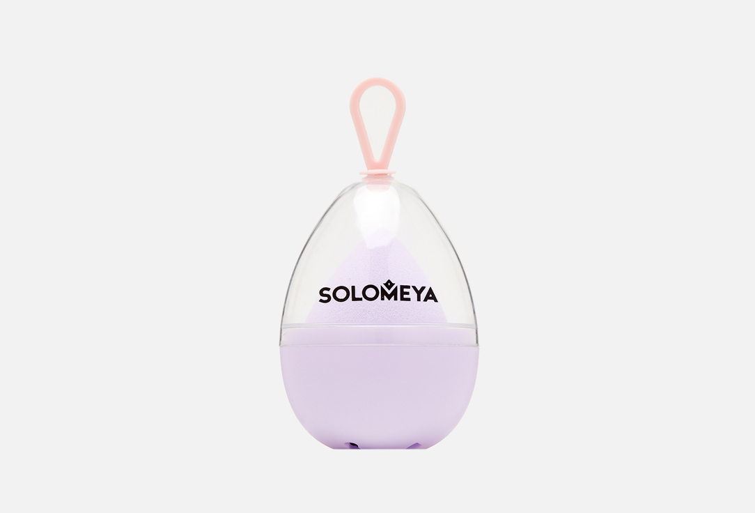 Спонж для макияжа SOLOMEYA Purple-pink 1 шт solomeya спонж blue pink косметический для макияжа меняющий цвет 1 шт