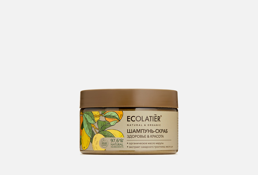 Изображение товара Шампунь-скраб для волос и кожи головы ECOLATIER ORGANIC MARULA