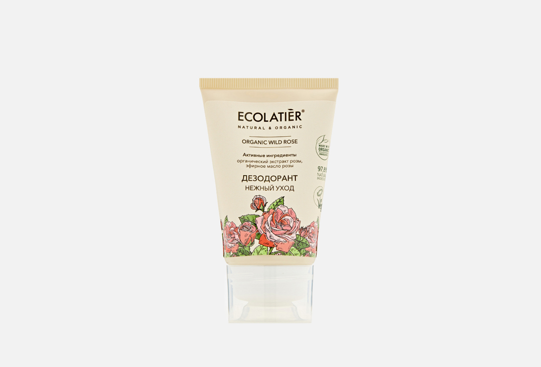 Изображение товара Дезодорант ECOLATIER ORGANIC WILD ROSE для женщин 40 мл натуральное средство
